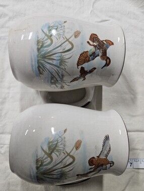 Vintage Duck Hunting Ceramic Mugs Set of 2 – Mallard Waterfowl Sporting Decor